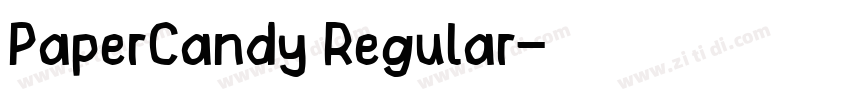 PaperCandy Regular字体转换 PaperCandy Regular字体转换